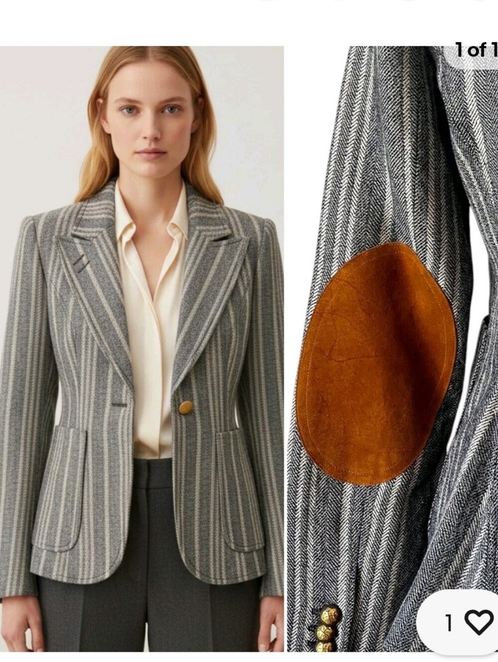 Smythe Duchess Blazer Wool Linen Blend Size 4